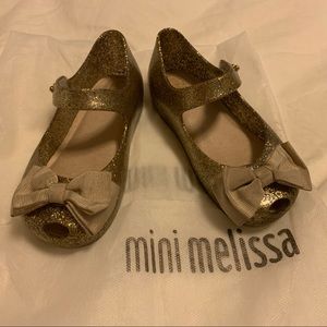 Glitter Gold/Silver Mini Melissa Mary Janes
